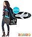 Zohzo Car Seat Travel Bag - Drawstring Bag for Air Travel (Black)