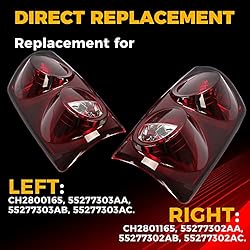 ECOTRIC Tail Light Compatible with 2007-2009 Dodge