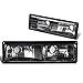 Black Housing Front Bumper Light Lamps Compatible with Chevy GMC C/K 1500 2500 3500 Suburban 88-98