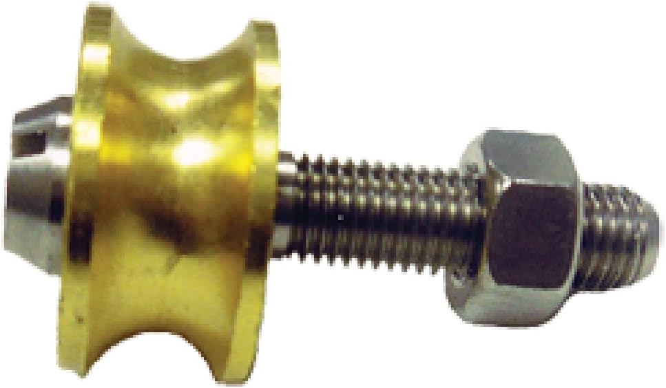 Muzzy Bowfishing Wheel of Fortune II Roller Rest-Solid Brass Hollow Groove Wheel (1-Pack)