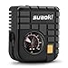 SUAOKI DC 12V Portable Mini Air Compressor Tire Inflator - 3 Nozzle Adaptors 4'' Air Hose, 9.84ft Cord with Cigarette Plug Pump to 120 PSI for Tires Balls and Inflatable Objects Black