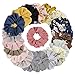 TOBATOBA 20 Pack Hair Scrunchies Chiffon Hair Ties Elastic Hair Bands Hair Ties Bandana for Women,20 colors