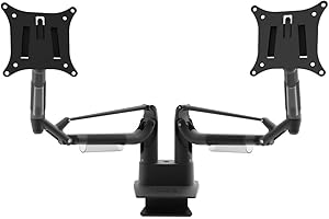 Kanto DMS2000 Dual-Monitor Desktop Mount for 17-inch to 32-inch Displays | Black