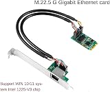Lodokdre 2.5G 2500Mbps Gigabit Network Adapter M.2 to PCIe 2.5Gb Ethernet RJ45 view 5