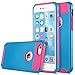 iPhone 6s Case, iPhone 6 Case, ULAK Hybrid Slim Case With Hard PC and Inner Rubber Cover for Apple iPhone 6S 4.7 Inch & iPhone 6 4.7 Inch Device (Blue/Rose Red)