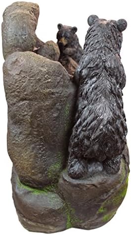 Outdoor LED water fountain with doors and patio lights, priced at $244.38 as of August 9, 2023.