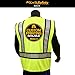 KwikSafety (Charlotte, NC SPECIALIST Class 2 ANSI Safety Vest OSHA High Visibility Reflective Stripes Heavy Duty Mesh Pockets and Zipper Hi-Vis Construction Work Hi-Viz Surveyor Mens Black L/XL