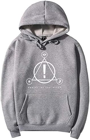 BLIKEM Panic at The Disco Mens Hoodie Sweatshirt LightGray M