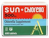 Sun Chlorella Nutritional Tablets, 500 mg, 600 Count