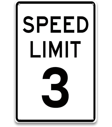 USA SPEED LIMIT20看板 Amazon.com: Speed Limit 20 MPH Sign, 12x18 Inches, Rust Free