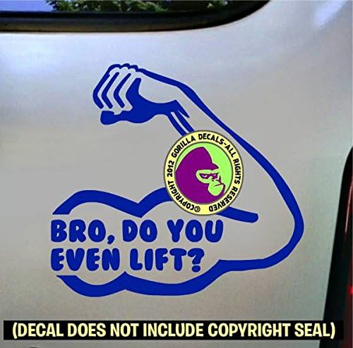 BRO DO YOU EVEN LIFT? Bodybuilder Vinyl Decal Sticker E