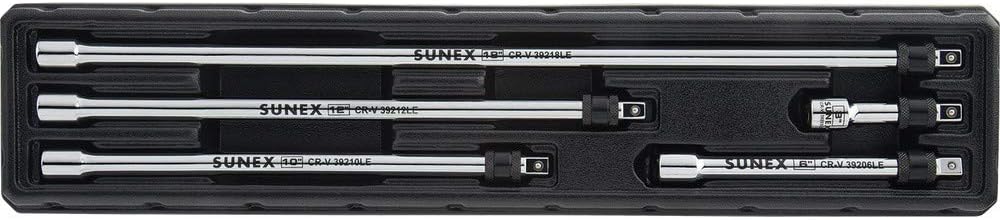 3/8" Drive 5Piece Chrome Locking Extension Set