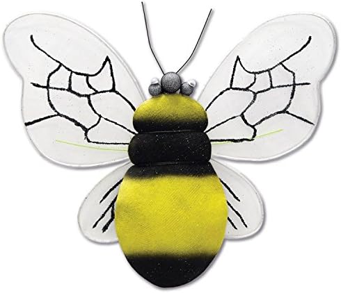 Party Central Club Pack of 12 Black and Yellow Springtime Bumblebee Hanging Decorations 9"