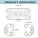 LED Pods, OFFROADTOWN 5'' 168W QUAD Row LED Light Bar Spot Flood Combo Beam Off road Driving Fog lights Waterproof LED Cubes OSRAM Work Light for Truck Jeep Motorcycle Boat