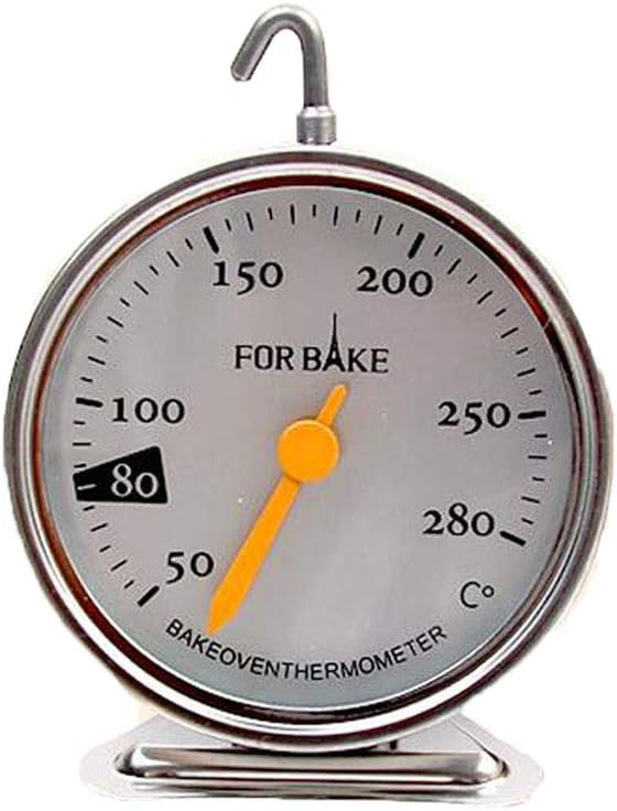 LDFN Baking Oven Thermometer Cooking Food Thermometer Oven Thermometer,Silver-70 * 92 * 19mm