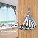 KAERSI Small Adhesive Stainless Steel Hooks for Hanging Hats, Caps and Keys - 20 Pack, Holds up to 2 lbs Perfect for Wall-Mounted Baseball Caps and Measuring Cup Storage