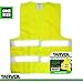 Safety Reflective Vest (ULTRA HIGH VISIBILITY BRIGHT NEON YELLOW) Perfect for Running, Jogging, Walking, Construction, Cycling, Motorcylcle Riding, and More!