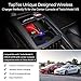 TAPTES Tesla Model S X Wireless Qi Phone Charger Organizer Box with Cup Holder and Type-C Cable, Center Console Storage Tray Charger Pad Accessory for Tesla Model X and 2016-2019 Model S - T-Box