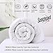 DECROOM White Comforter Set Full Queen Size, 2 Bonus Pillow Shams,Down Alternative Quilted Duvet Insert,3M Moisture-wicking Treament,Light Weight Soft and Hypoallergenic for All Season