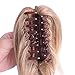 Oubeca Synthetic Claw Clip Ponytail Extensions Straight Short Pony Tail Hair Pieces For Women (27T613)