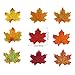 Supla 375 Pcs 2 Sizes 9 Colors Silk Artificial Autumn Maple Leaves Fake Fall Leaves Bulk Fall Foliage for Thanksgiving Table Decorations Fall Wedding Party Birthday Baby Shower