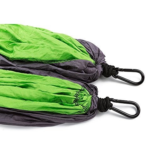 Double Hammock -Outdoor Camping Hammocks,For Backpacking, Travel, Beach, Yard. Bigger Size 126”L × 79”W, Support Up To 500 lbs,Quick&Easy Setup
