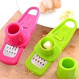 Multi Functional Microplaner and Grater for Ginger or Garlic Kitchen Tool Color: Rose/green