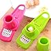 Multi Functional Microplaner and Grater for Ginger or Garlic Kitchen Tool Color: Rose/green
