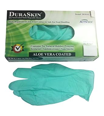 Liberty Glove & Safety 2010AL/S Duraskin Aloe Vera Nitrile