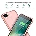 Battery Case for iPhone 8/7, Feob 6000mAh Portable Rechargeable Charger Case Extended Battery Pack for Apple iPhone 8 & iPhone 7 Protective Charging Case Ultra Slim(4.7 inch)(Rose Gold)
