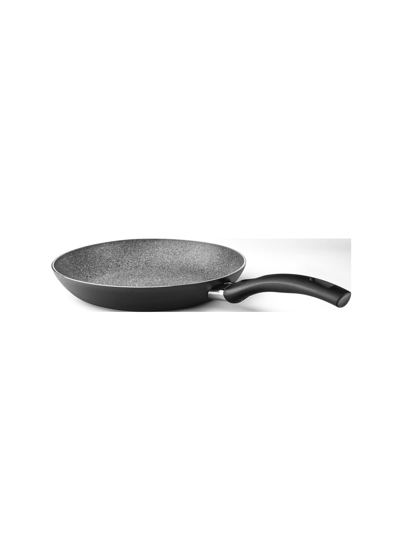 Ballarini 1006545 Frying Pan with Non-stick Coating, Suitable for induction, With temperature control, 28 cm, Aluminium, Bologna Granitium, Black