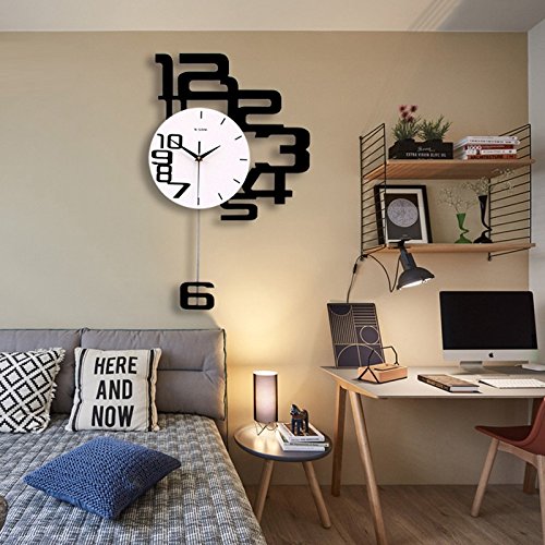 公式店舗 パーソナライズされたクリエイティブウォールクロックミュート ウォールクロックファッションアートリビングルームの寝室のクォーツ時計 サイズ さいず 50 80cm B07c9yxybb50 80cm 172 11 30 108 81