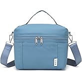 NOL Natural Organic Lifestyle Insulated Lunch Bags for Women Cooler Bag Lightweight Nylon Waterproof Lunch Box For Work