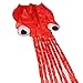 Babrit Kite Power Easy Flyer Kite Large Octopus Kite with Handle and String Sport Kite Outdoor Toy for All Ages Red Color