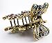 New Style Multi-color Crystal Bronze Metal Alloy Flower Hair Claws Clips Pins #86 by beautyxyz