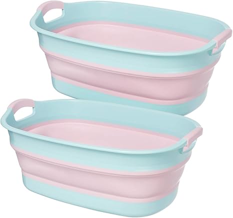 Amazon まとめ買い2個セット 折りたたみ ソフトタブ ワイド 23l ピンク I 563 1 かご バスケット オンライン通販