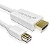 Fosmon Mini Display Port (MiniDP/mDP) to HDMI Adapter Cable for Apple MacBook, MacBook Pro, MacBook Air, Microsoft Surface Pro and Pro 2 (15 Feet)
