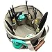 9 Piece Garden Tote and Tools Set, Garden Bucket Tool Kit Organizer with 18 Deep Pockets, Gardening Hand Tools and Supply Essentials Kit Includes Storage Bag, Weeder, Rake, Shovel, Trowel and Morethumb 2