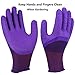 PROGANDA 6 Pairs Superior Grip Colorful Gardening Work Gloves Comfortable Breathable Flexible for Garden Car Outdoor Multipurpose