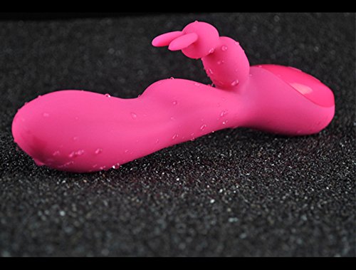 Cocoapa Rabbit Vibrator Rechargeable Waterproof Massager Handheld Electric Massagers Medical Silicone Wireless Dildo Vibrator G-spot Vibrator for Women (Pink)