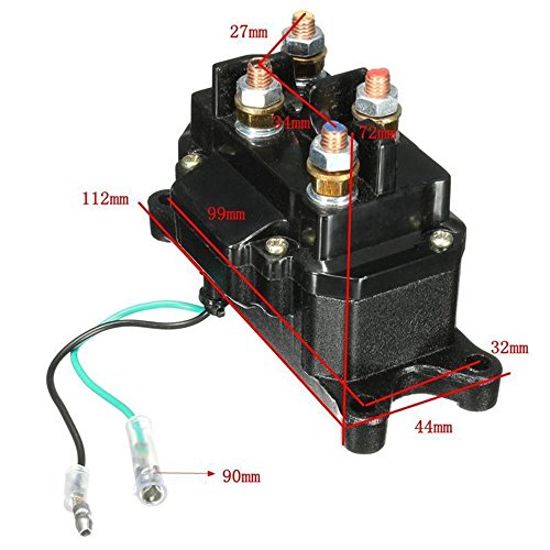 12V 250A Winch Solenoid Relay Contactor Thumb Truck for ATV UTV 4x4
