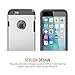iPhone 6S Case, Trianium [Duranium Series] Protective Case with Built-in Screen Protector for Apple iPhone 6 / iPhone 6s [Silver] Shock-Absorbing Bumper Hard Cover(TMWS604)