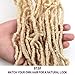 FASHION IDOL Nu Faux Locs Crochet Hair 18 Inch Natural Wavy 613 Blond Nu Soft Locs Crochet Hair 6 Bundles Crochet Dreadlocks Extensions for Black Women Blond Locs (613#)