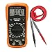 AIDBUCKS PM8233B Entry-Level Digital Multimeter AC/DC Voltage Tester Measure Frequency Resistance Capacitance Diode Continuity - Includes Battery