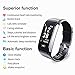 Fitness Tracker HR, Activity Tracker with Pedometer Blood Pressure Heart Rate Monitor IP67 Waterproof Step Calorie Distance Tracker Call SMS SNS Remind for Men Women Kids Compatible for Android iOS
