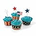 Fun Express Fourth of July Patriotic Red, White and Blue Baking Cups w/Star Picks - 100 PIeces
