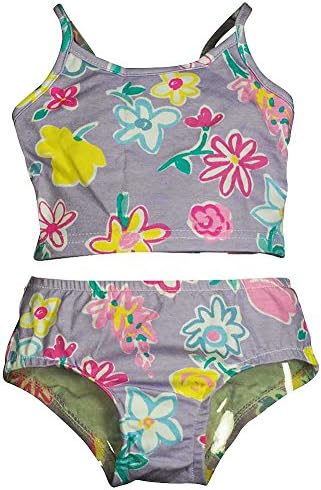 Girlfriends by Anita G Designer Clothes. - Little Girls 2 Piece Tankini Swimsuit, Lavender, Multi 11416-2T