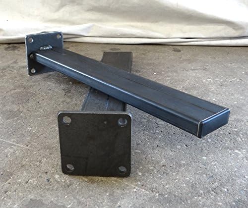 Set of 4 Metal Rectangular Tubing Coffee Table Legs