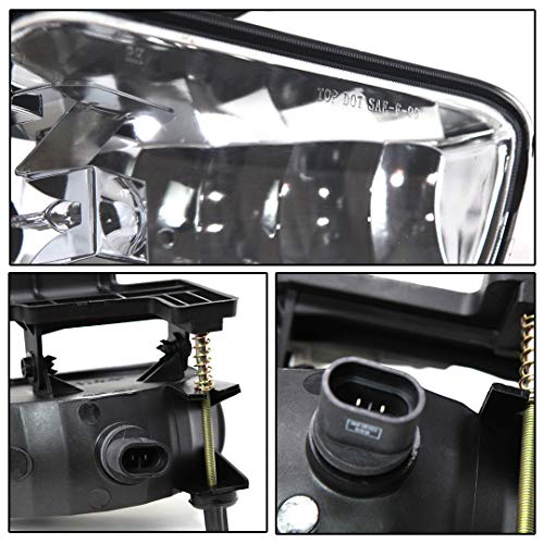 Winjet WJ60-2068-00 99-06 For Chevy Clear Lens Bumper RH Passenger Side Fog Light OE Fit Replacement