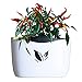 Wall Hanging Planter Pot for Herbs, Succulents – Stick On Flower Pots for Indoor Decor – No Drills, No Screws Needed – Self Watering, Low Maintenance – Supports 20 Lbs (White)thumb 4